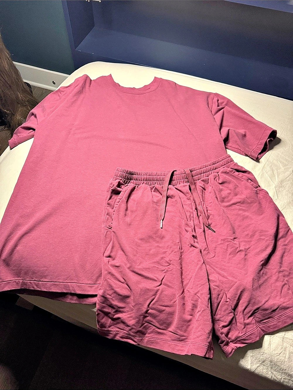 Comfrt Two-Piece Lounge Set in Pink